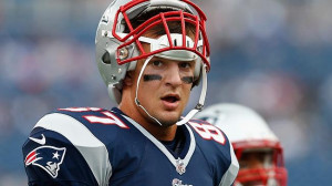 Rob Gronkowski #87 of the New England Patriots. Source: Jim Rogash ...