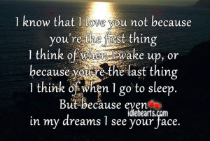 Dream, Dreams, Face, First, I Love You, Love, Love You, Sleep, Think