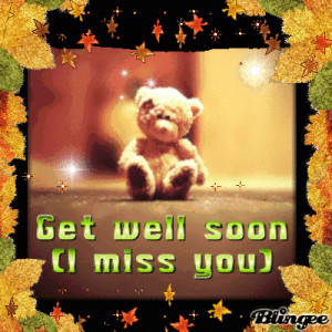 Hope you feel better soon!!
