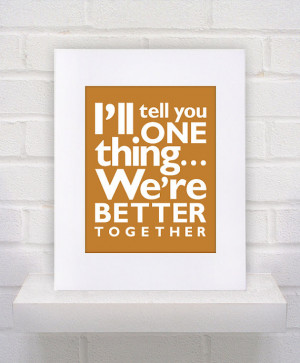 Jack Johnson Lyrics - Better Together - 11x14 - poster print