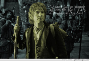 Some graphic work I did on The Hobbit, A quote from Bilbo