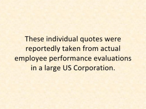Performance Evaluation Quotes