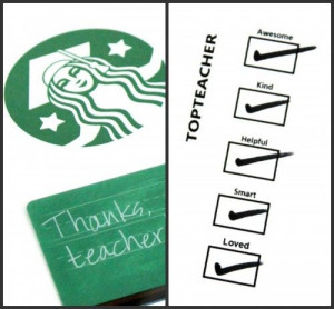 the checkmarks and the graduation cap mermaidTeacher Gifts, Starbucks ...