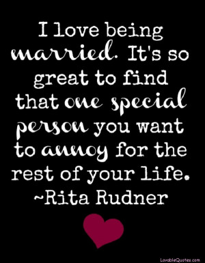 Sweet marriage quote for the ones who love being married! Visit www ...