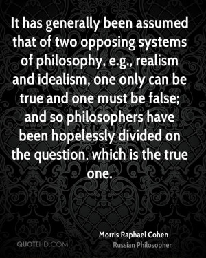 It has generally been assumed that of two opposing systems of ...