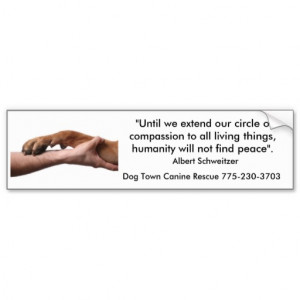 Albert Schweitzer quote Bumper Sticker