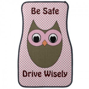 Cute Owl with Quote Floor Mats by QuoteLife