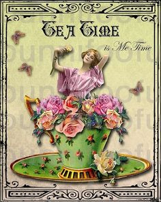 Coffee or Tea? Vintage art and quotes ☮