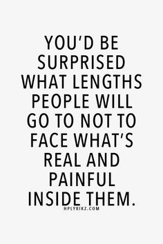 ... but numbness is a limbo. Beyond the pain, the truth will set one free
