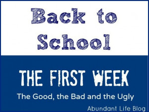 ... to School: The First Week - Abundant Life Love the quotes in this post