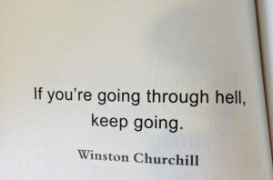 ... Cover > WALLPAPER WITH QUOTE BY WINSTON CHURCHILL : KEEP GOING