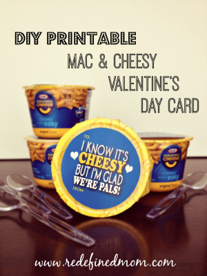 ... and enjoy your FREE DIY Printable Mac & Cheesy Valentine’s Day Card