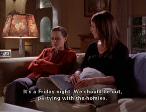 Gilmore Girls Rory Lorelai Party With The Homies