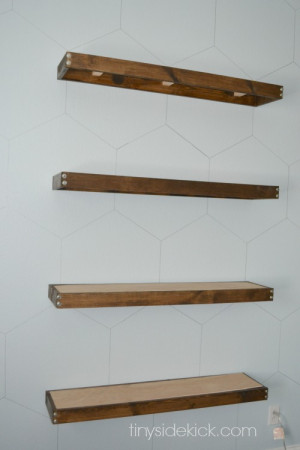 Rustic Floating Shelves