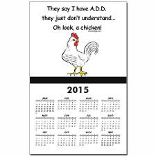 ADD ADHD Funny Quote Calendar Print