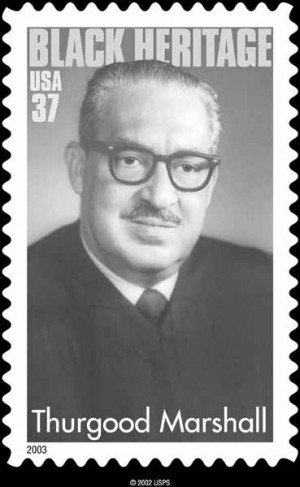 ... Lionizes Thurgood Marshall, Supreme Court Justice, Civil Rights Lawyer