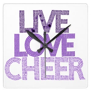 Live Love Cheer Live love cheer - wall clock