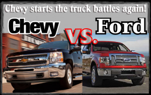 Chevy starts the truck battles again! Chevy vs. Ford vs. other