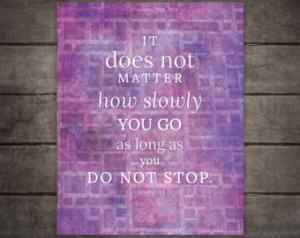 Inspirational Quote Poster Wall Art Decor Typography Print Confucius ...