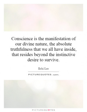 Conscience Is The Manifestation Of Our Divine Nature Absolute