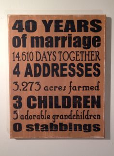 Funny Gifts For Mom, 50Th Wedding Anniversary Gifts, Parents 40Th ...