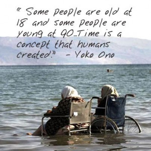 Quote on Aging by Yoko Ono: 