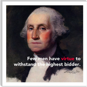 George Washington Quote Canvas Art Print
