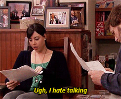 parks and recreation aubrey plaza gif clients phone calls animated GIF