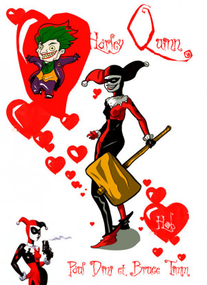 Harley Quinn in love by stephgallaishob