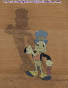 Production Cel Jiminy Cricket from Pinocchio More