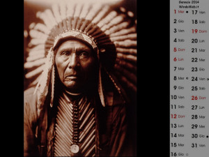 calendario di gennaio 2014 di nativi americani da usare come sfondo ...