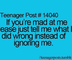 hate being ignored quotes