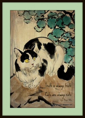 There is something so Zen about cats that they have inspired poets ...