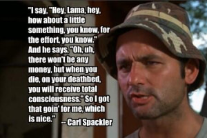 ... electricity, bowl of soup, cannonball, you'll get nothing. #Caddyshack