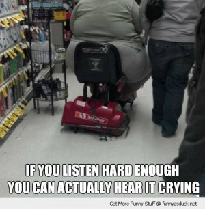 fat obese woman mobility scooter broken squashed hear cry listen ...