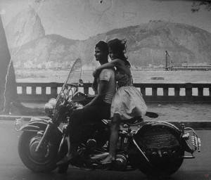 vintage motorcycle harley couple