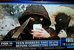 Teen robbers take selfie before committing crime