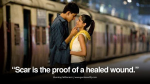 slumdog millionaire scar proof love movie quotes