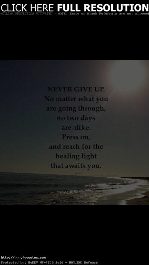 Give Never Up Motivational Quotes