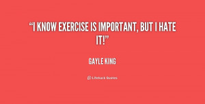 know exercise is important, but I hate it!”
