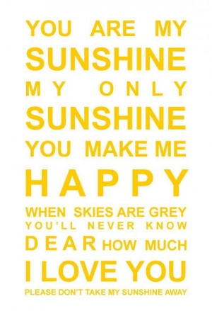 could wallpaper the nursery in you are my sunshine prints