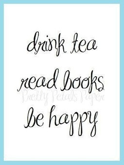 Drink Tea - Quote Art Print by prettypetalspaper on Etsy