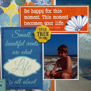 also trimmed out a couple of the mini banners from that sheet. Below ...