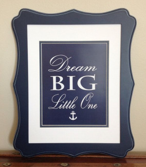 Navy Blue and White Nautical/Whale Nursery Quote by LJBrodock, $10.00 ...