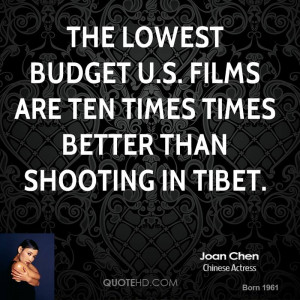 The lowest budget U.S. films are ten times times better than shooting ...