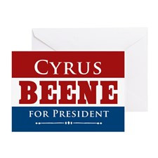 Cyrus Beene For President Greeting Cards for