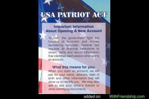 Of the Patriot Act that