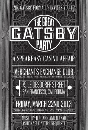 The Great Gatsby Party at the Merchants Exchange Club Tickets, San ...