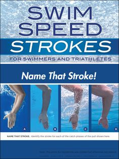 Each of the four strokes — butterfly, backstroke, breaststroke and ...