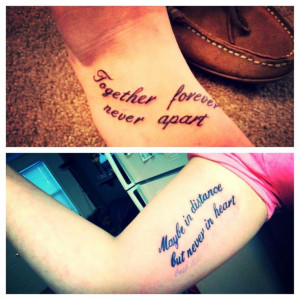 ... forever never apart: maybe in distance but never in heart 960960 Pixel